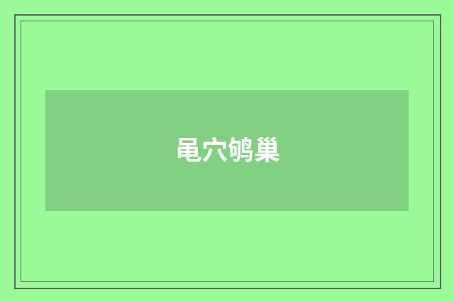 黾穴鸲巢