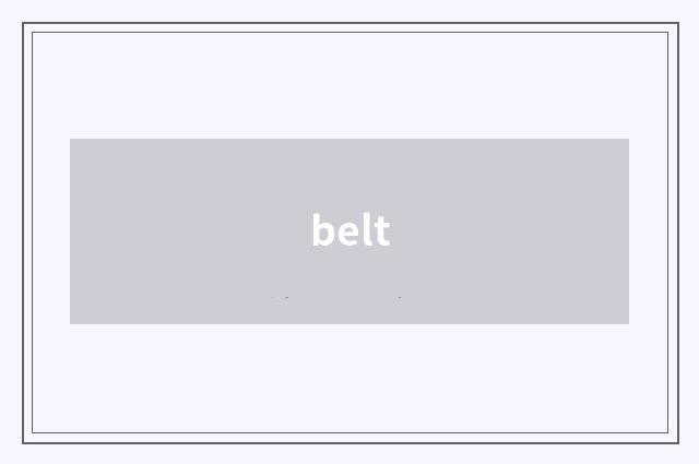 belt