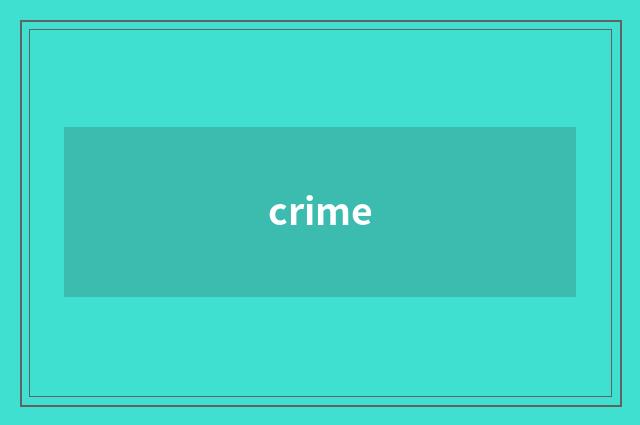 crime
