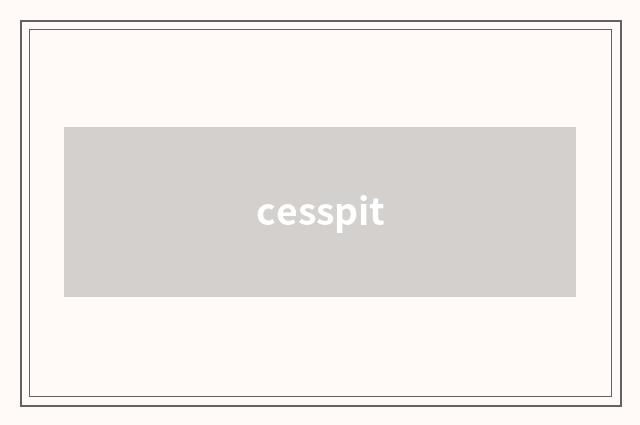 cesspit
