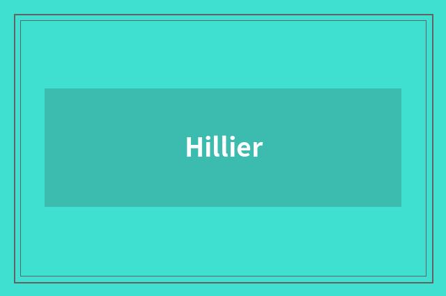 Hillier
