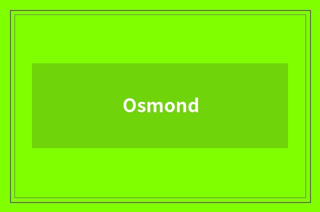 Osmond