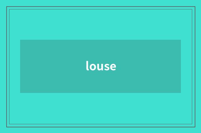 louse
