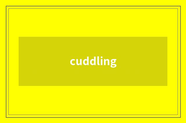 cuddling