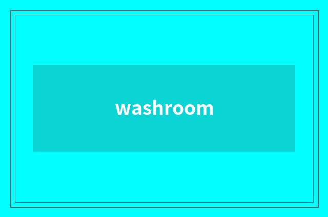 washroom