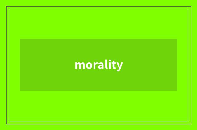 morality