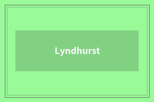 Lyndhurst