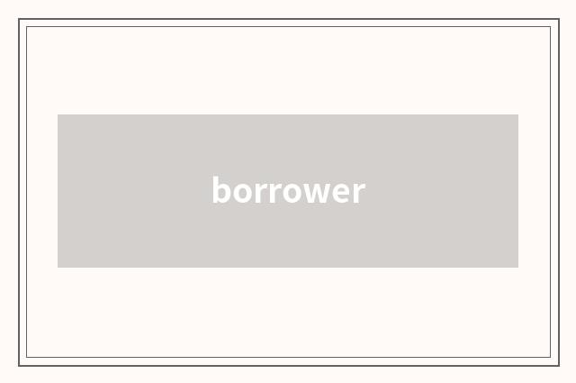 borrower