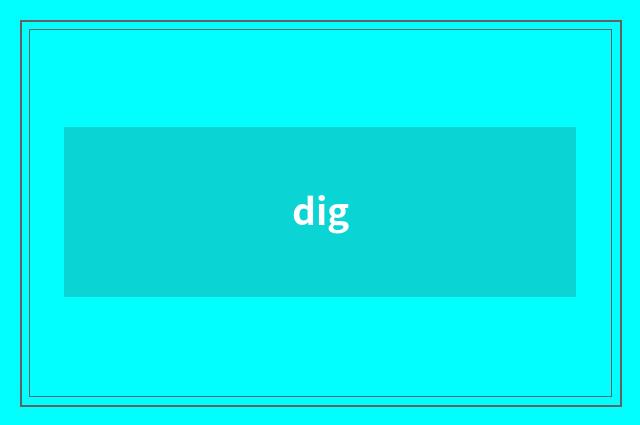 dig