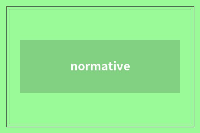 normative