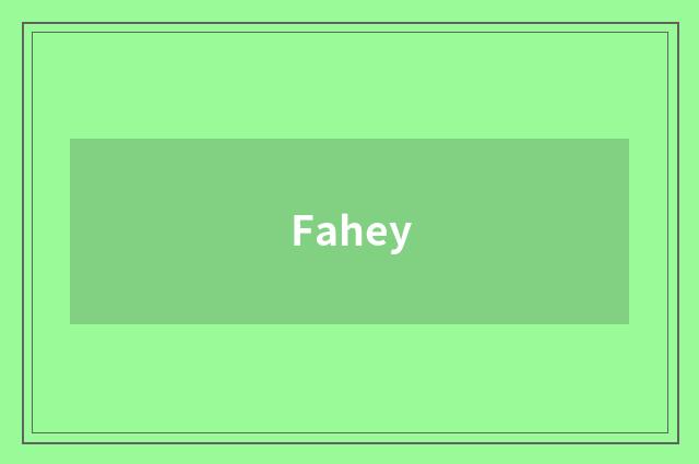 Fahey