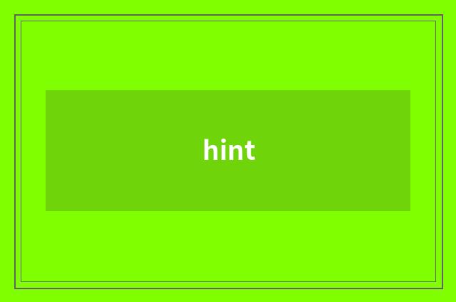 hint