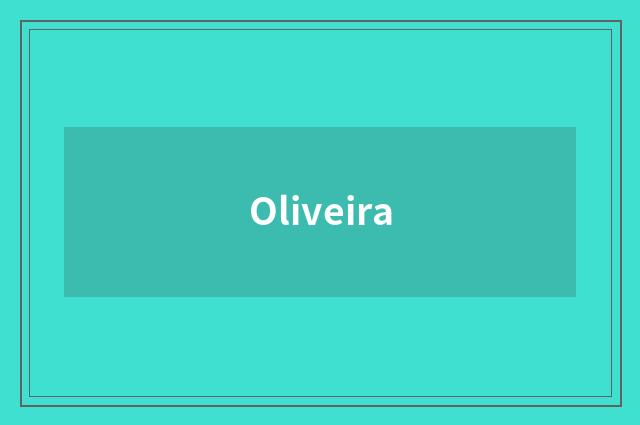 Oliveira