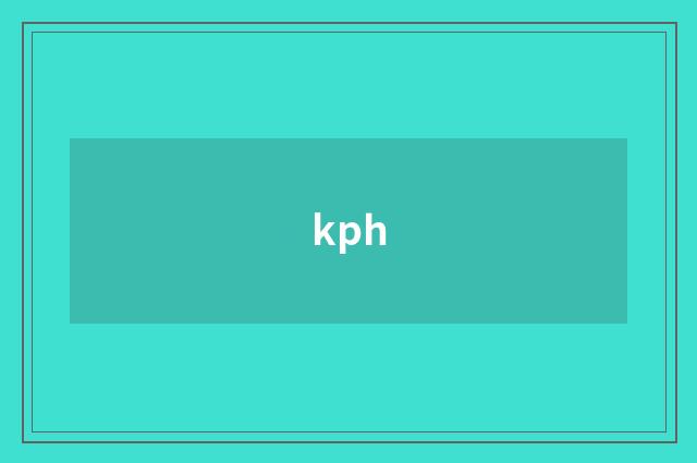 kph