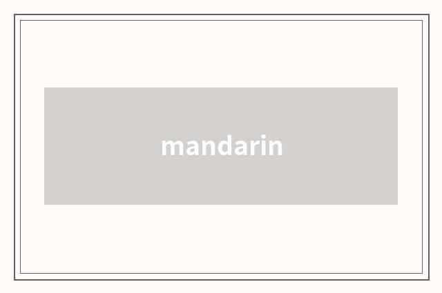 mandarin