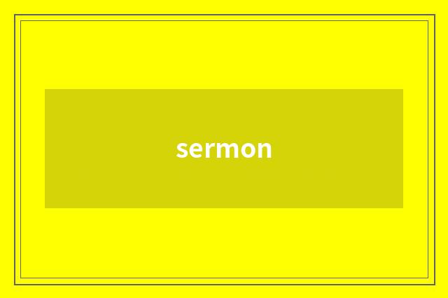 sermon