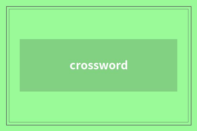 crossword