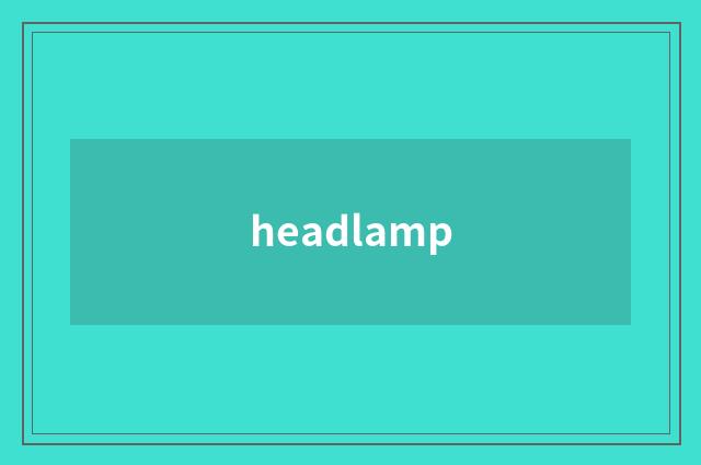 headlamp