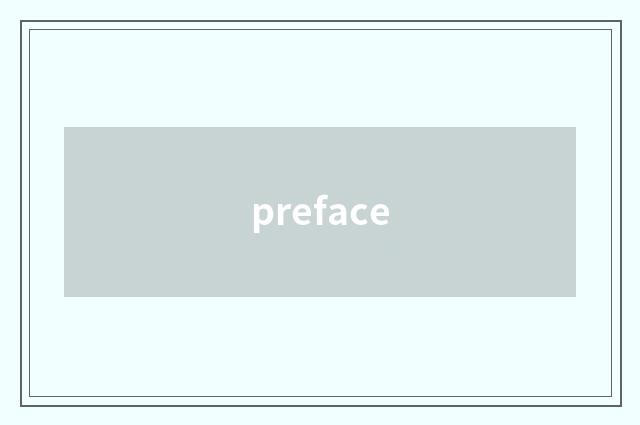 preface