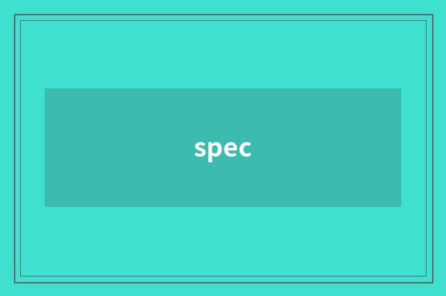 spec