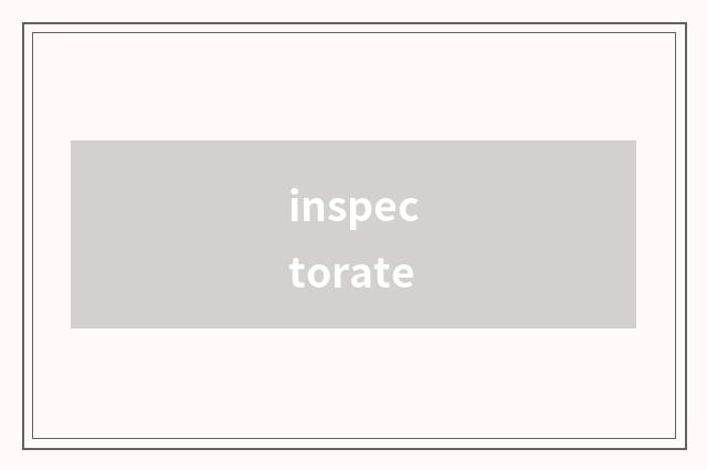 inspectorate