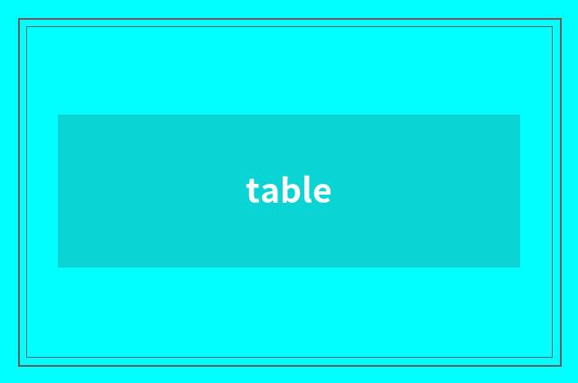 table