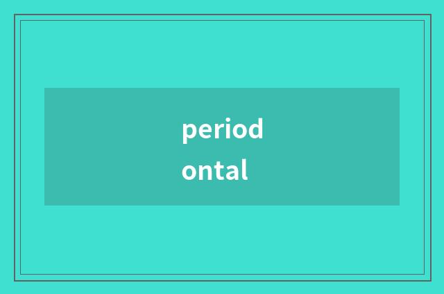 periodontal