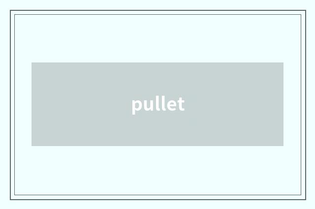pullet
