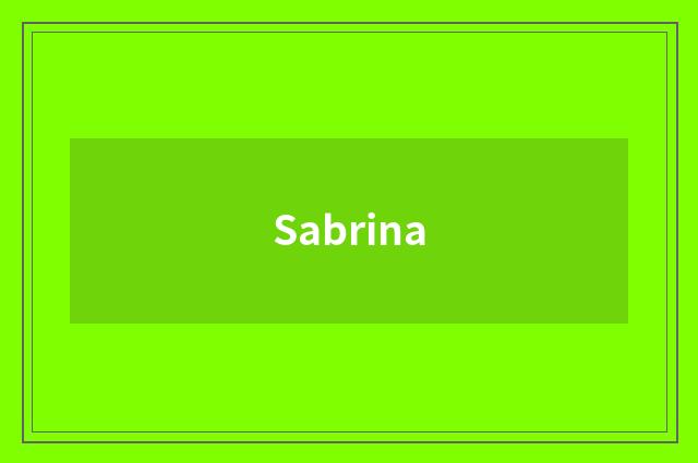 Sabrina