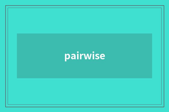 pairwise