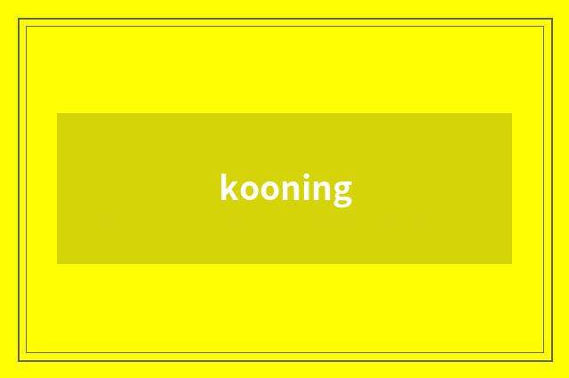 kooning