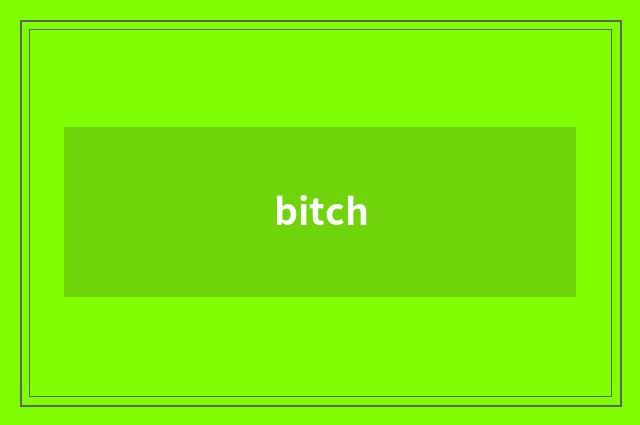 bitch