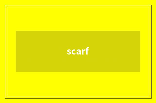 scarf