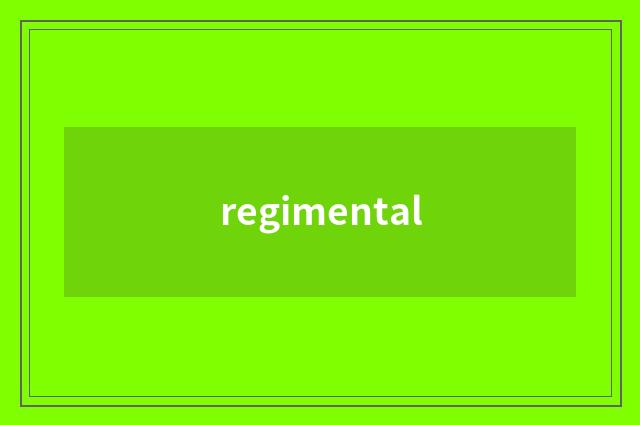 regimental
