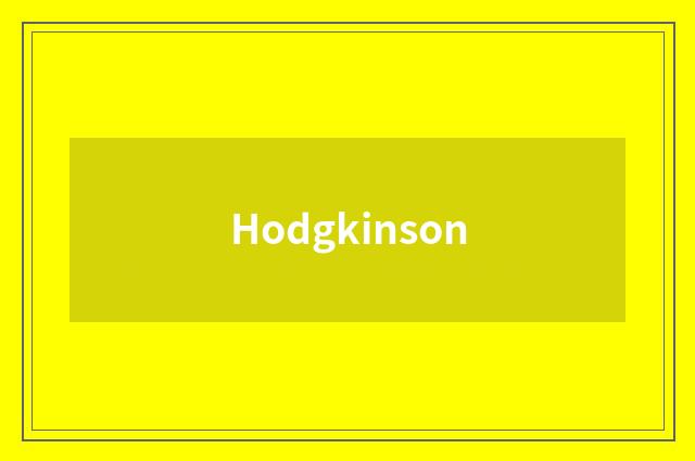 Hodgkinson