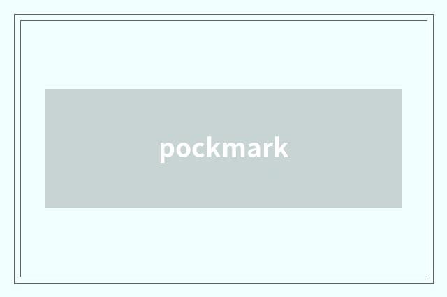 pockmark