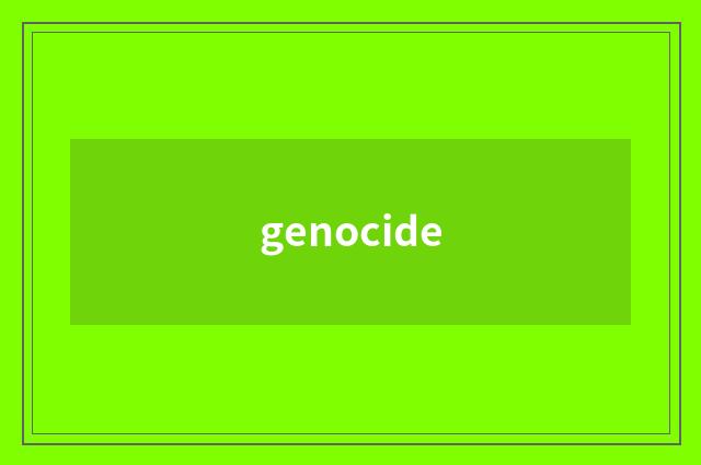 genocide