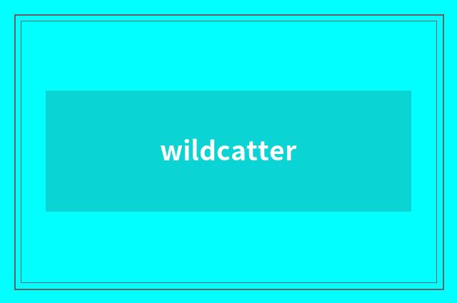 wildcatter