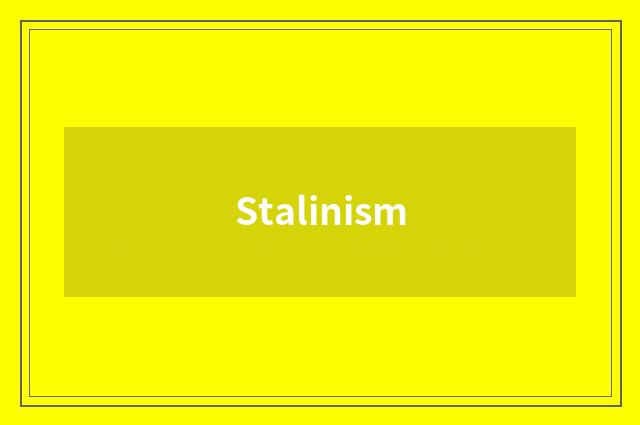 Stalinism
