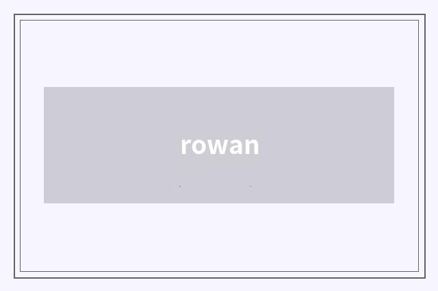 rowan