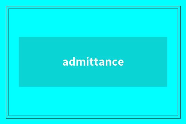 admittance