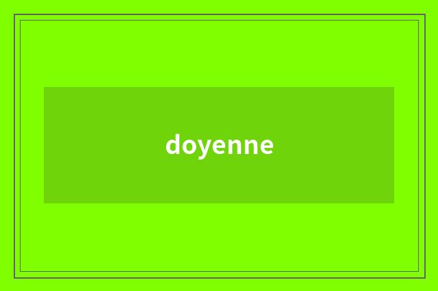doyenne