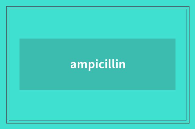 ampicillin