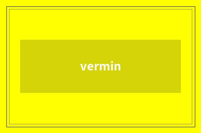 vermin