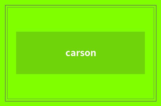 carson