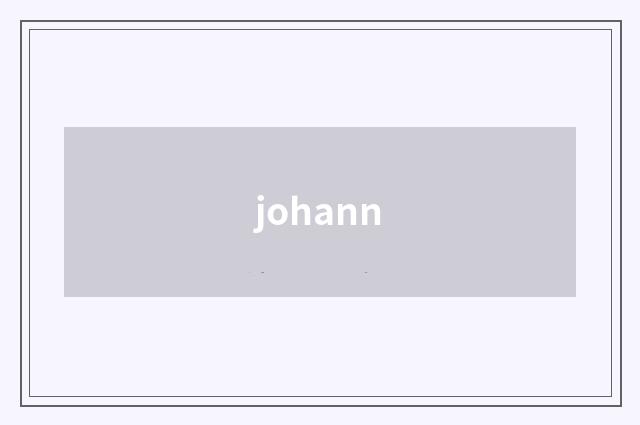 johann