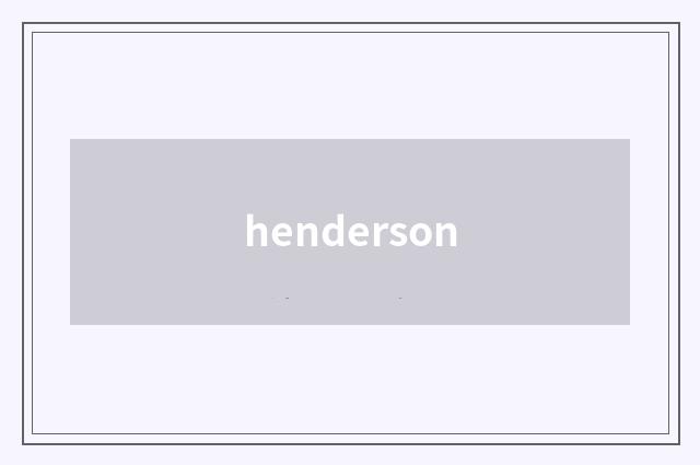 henderson