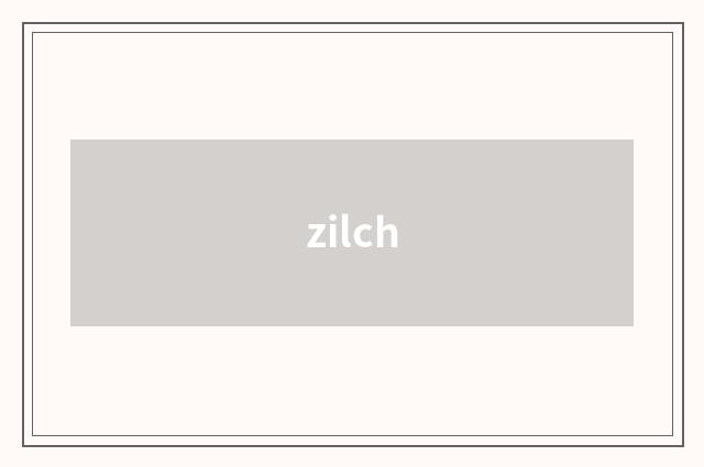 zilch