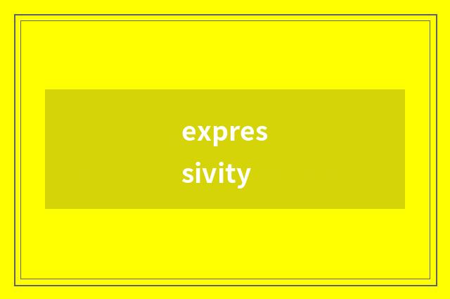 expressivity