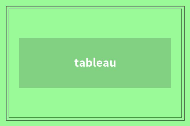 tableau